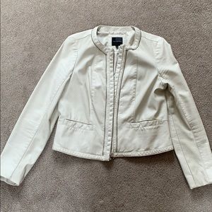 The Limited faux leather zip up moto jacket